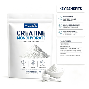Créatine monohydrate en poudre de qualité alimentaire, pureté 99,9 %, micronisée 200 mesh, CAS 6020-87-7, nutrition sportive pour la force musculaire - Product Image 3