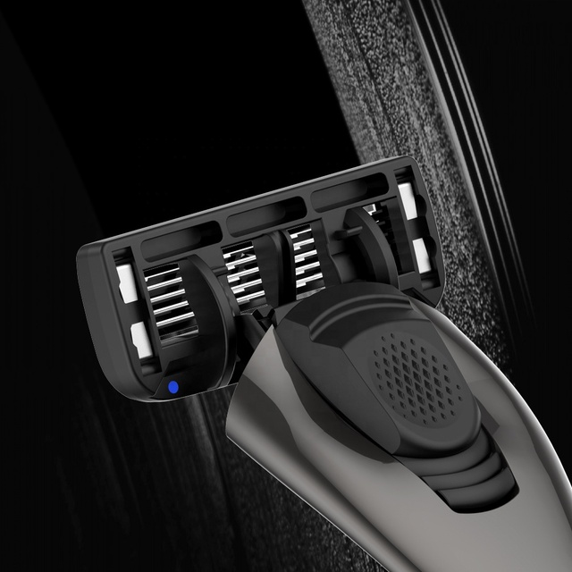LILIPRO G1 Hot Selling Aloe Wide Strip Small Safety  Razor 5 Progressive Blades Pivoting Head Shower Shaver