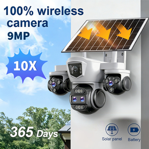 Caméra PTZ 9MP avec stockage cloud gratuit, stockage sur carte TF, détection humaine IA, <span class=keywords><strong>zoom</strong></span> 10x, alimentation solaire 12000mAh pour la sécurité domestique - Product Image 6