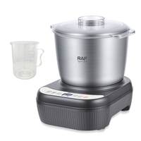 Batidora de Masa RAF R.60005 de 7.0L, 220W, Control Numérico Inteligente, Temporizador de 90 Minutos, Tazón de Acero Inoxidable para Mezclar y Batir en la Cocina