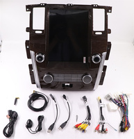Lecteur DVD de voiture à écran vertical tactile Android 14 Navigation pour autoradio Nissan Patrol avec Caplay sans fil et Android Auto