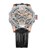 HANBORO Vente en gros 5 quantités montre mécanique de luxe rétro trèfle hommes série trèfle boîtier en acier inoxydable largeur pointeur