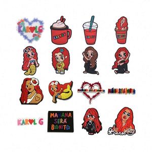 Manana Sera Bonito New Karol G Charm Día <span class=keywords><strong>de</strong></span> los muertos Dia <span class=keywords><strong>De</strong></span> Los Muertos Zuecos Zapatos Decoraciones para pulsera - Product Image 1