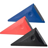 Raclette triangulaire professionnelle en plastique la plus populaire pour le décollage d'autocollants, le teintage de vitres et le pose de film de protection automobile, outil de décollage d'angle