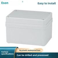 AG Boîte de jonction étanche IP67 Gris clair Boîtier électronique et d'instruments d'extérieur 110*80*70