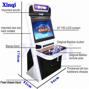 ตู้เกมสองผู้เล่นสีดำสไตล์คลาสสิกหลายคนขายดีเครื่องเกมมาริโอคาร์ทสตรีทไฟท์เตอร์ปรับแต่งได้ - Product Image 5