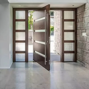 Italie Meilleure vente <span class=keywords><strong>grande</strong></span> poignée serrure intelligente portes d'entrée avant porte d'entrée sécurité luxe sécurité porte pivotante en acier inoxydable pour les maisons - Product Image 5