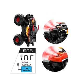 Jacko Toys Nuevo Festival Comercial 2.4G Crazy Cow Vehículo Anfibio Todoterreno con Rociador y Ruedas Altas, Coche de Control Remoto para Niños - Product Image 4