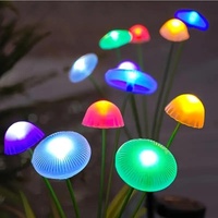 Lampe solaire LED méduse en gros pour l'extérieur, lumières colorées de Noël pour la décoration de pelouse et d'aménagement paysager