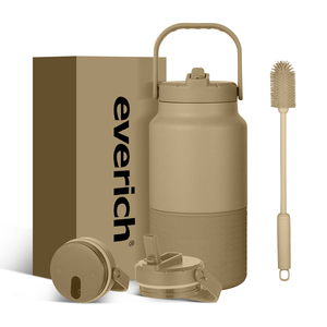 Vaso Térmico Personalizado 2026 de Gran Capacidad, Acero Inoxidable 18/8, Libre de BPA, 64oz, con Tapa y Asa, Bicolor, para Bebidas Calientes/Frías, Growler para Cerveza - Product Image 1