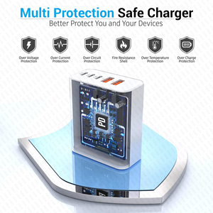 60W American Travel US <strong>Plug</strong> 5-Port <strong>USB</strong> <strong>C</strong> Wall <strong>Charger</strong> <strong>Charger</strong> Fast Charging PD Power Adapter QC3.0 Wall <strong>Chargers</strong> for iPhone 17 - Product Image 5