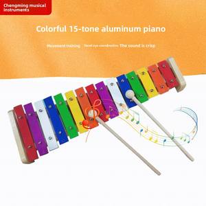 Xilófono de Bambú Orff de 15 Notas, 6 Piezas, Instrumento Musical Educativo para la Primera Infancia, Marimba para Actuaciones Infantiles - Product Image 5