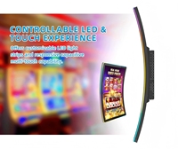 Monitor Curvo para Juegos de 32 Pulgadas, 1920*1080, Pantalla Táctil LCD Digital Personalizada para Interiores, con USB, Android, Linux
