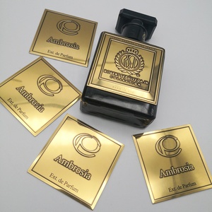 Etiqueta de Metal de Perfume personalizada, botella de aceite de Perfume de lujo, etiqueta de embalaje de botella de vela Mabangong - Product Image 1