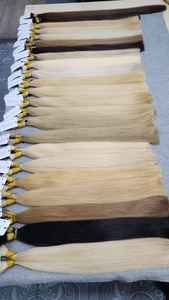 100% vierge vietnamien en vrac Extensions de cheveux Style naturel non transformé vague et cheveux raides trame Machine Double trame à vendre - Product Image 2