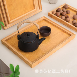 Bamboo Wooden <b>Tea</b> <b>Tray</b> Rectangular Serving <b>Tray</b> For Hotel Restaurant Coffee <b>Tea</b> 21.5x14cm To 50x38cm - Product Image 4