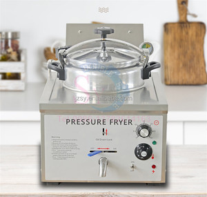 <span class=keywords><strong>Freidora</strong></span> a Presión Pequeña de Alto Voltaje, <span class=keywords><strong>Freidora</strong></span> Eléctrica Comercial Americana de Acero Inoxidable, <span class=keywords><strong>Olla</strong></span> para Freír Pollo de Sobremesa - Product Image 3