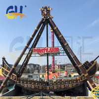 Grande balançoire pirate de 80 places avec mouvement fluide pour les parcs d'attractions et les projets commerciaux