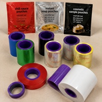 Ruban de film d'emballage thermique en résine de qualité alimentaire bleu 33mm*700m compatible Dikai D01, personnalisation de marque disponible