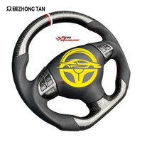 Volant de course sport en fibre de carbone rouge pour Mitsubishi Lancer Evolution