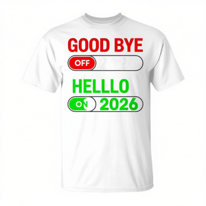 Adiós 2025, Hola 2026, Camiseta de Año Nuevo con alegría navideña - Product Image 2