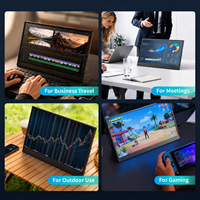 Monitor Portátil Wi-Fi de 15.6 Pulgadas, Ultrafino, IPS FHD 1080P, USB-C, Segunda Pantalla Portátil para Computadora Portátil, Teléfono y Juegos