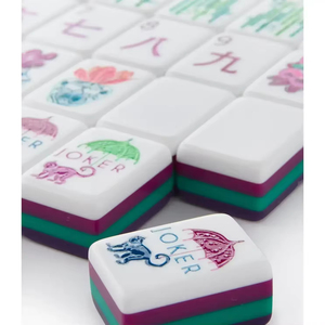 Tuiles de Mahjong et <span class=keywords><strong>Domino</strong></span> Américaines Modernes de Luxe <span class=keywords><strong>à</strong></span> 4 Couches, Motif Léopard, en Polyester Acrylique Écologique, Multi-Thèmes, Taille Personnalisée - Product Image 4