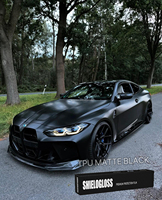 Matte Schwarze TPU-Folie Hydrophob Vergilbungsbeständig 10 Jahre Garantie Original USA-Klebstoff für Ultimativ Schwarze Matte TPU für Tesla
