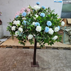 ต้นซากุระประดิษฐ์แบบกำหนดเอง ทำจากพลาสติกและผ้าไหม สำหรับตกแต่งภายใน/ภายนอก งานแต่งงาน คริสต์มาส อีสเตอร์  สมจริงสูง - Product Image 5