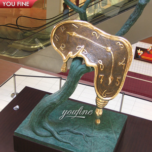 YOUFINE Scultura Orologio in Bronzo Fuso <span class=keywords><strong>Arte</strong></span> <span class=keywords><strong>Surrealista</strong></span> per Giardino e Galleria d'<span class=keywords><strong>Arte</strong></span> - Product Image 6