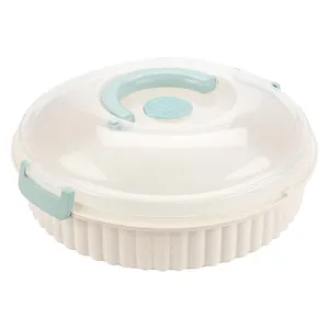 BPA livre Plástico Bolo Torta Bolo Cupcake Muffin Titular Portátil Transportadora com Alças Dobráveis