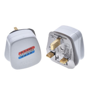 ปลั๊กไฟ3ขาพร้อมปลั๊กพินต่อสายไฟฟ้า BS1363 UK Type G 13A ต่อสายไฟฟ้าได้3ขาสำหรับตลาดสหราชอาณาจักร - Product Image 3