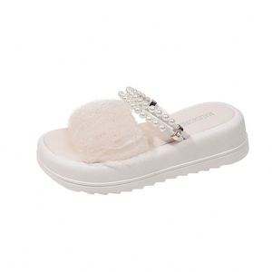 New Summer Style <b>Net</b> Fabric Lightweight Women's Platform Sandals with Thick Sole Design for Pairing with Skirts and Beach Use - Product Image 5