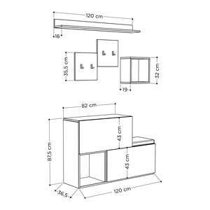 Design unico di alta qualità fabbricati in legno sala set con ganci appendiabiti scarpette scaffali di stoccaggio unità di scaffalatura - Product Image 3