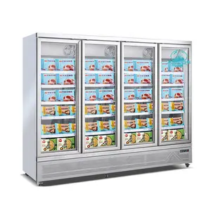 Exibição comercial frigorífico exibição congelador varejo