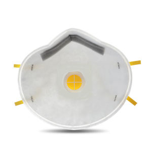 FFP2 masker debu kain tidak ditenun, 3 lapis kuning, masker debu 20 pak katup pernapasan setengah wajah, masker hidung industri PM2, 5 perlindungan Gratis - Product Image 6