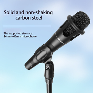 Support <span class=keywords><strong>de</strong></span> microphone professionnel Charmount pour studio, diffusion et enregistrement, support <span class=keywords><strong>de</strong></span> sol pour microphone à condensateur, <span class=keywords><strong>bras</strong></span> <span class=keywords><strong>de</strong></span> fixation pour <span class=keywords><strong>micro</strong></span> - Product Image 5