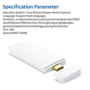 Console de jeu portable rétro M15 Mini 4K avec stick de jeu, mémoire intégrée de 64 Go, plus de 20 000 jeux, manettes sans fil, système d'exploitation Arkos pour deux joueurs - Product Image 3