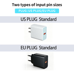 อะแดปเตอร์ชาร์จไฟ USB A US EU PLUG <span class=keywords><strong>20W</strong></span> ชาร์จเร็ว 5V 3A พร้อมพอร์ต USB 1 ช่อง สำหรับ <span class=keywords><strong>XS</strong></span>/XR/<span class=keywords><strong>XS</strong></span> MAX และแท็บเล็ต - Product Image 6
