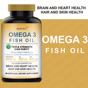 Huile de poisson oméga-<span class=keywords><strong>3</strong></span> OEM 2000 mg, triple concentration, haute pureté, non-OGM, capsules à enrobage entérique, améliore l'immunité, le cerveau, le cœur, les cheveux, la <span class=keywords><strong>peau</strong></span> - Product Image 3