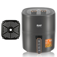 Friteuse à air RAF R.5325 1500W 5L Friteuse électrique 360 °   Appareil de cuisine multifonctionnel pour la maison, circulation d'air, 80 % moins d'huile, facile à nettoyer