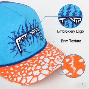 Бейсболка-пятипанелька без структуры на заказ, с вышитым логотипом, хлопковым шнурком и изогнутым козырьком, производство Китай, фабрика Цзиньчжоу, быстрое производство, низкий MOQ - Product Image 3