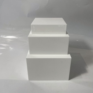 Popular Modern White Acrylic Display Cube for Catering <b>Buffet</b> <b>Table</b> Store - Product Image 5