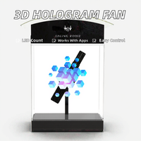 Mini projecteur holographique 3D de type table haute résolution avec télécommande pour affichage publicitaire intérieur