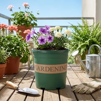 Pots de fleurs de jardin en PP colorés de luxe en gros, avec trous de drainage, légers, durables, suspendus ou à poser au sol, pour l'intérieur et l'extérieur