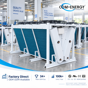 <span class=keywords><strong>Com</strong></span>-Energy Kondensator-Huge FNV/W Hocheffizienter Luftgekühlter Kondensator mit Kupferrohren, Aluminiumlamellen und Axialventilatoren - Product Image 1