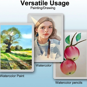 Tampon pour aquarelle 30 feuilles 9x12 en 140lb 300gsm, presse à froid, pages gratuites, papier couleur <span class=keywords><strong>eau</strong></span> bleue, tampon de peinture professionnel - Product Image 4