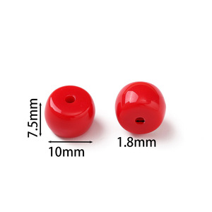 Acrylic Solid Color Beads <b>Spacers</b> Small Size For DIY Jewelry Making Bracelets Necklaces Loose Beads Accessories Wholesale - Product Image 2