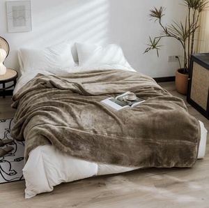 Couverture en flanelle polaire super douce 100 % coton écologique, imitation <span class=keywords><strong>fourrure</strong></span> de lapin, vente en gros d'usine, <span class=keywords><strong>pas</strong></span> chère, pour l'hiver - Product Image 3