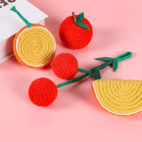 Griffoir pour chat en forme de fruits (Fraise, Orange, Ananas) et structure d'escalade pour chat de petite taille, durable et résistant aux morsures, pour chatons et animaux de compagnie